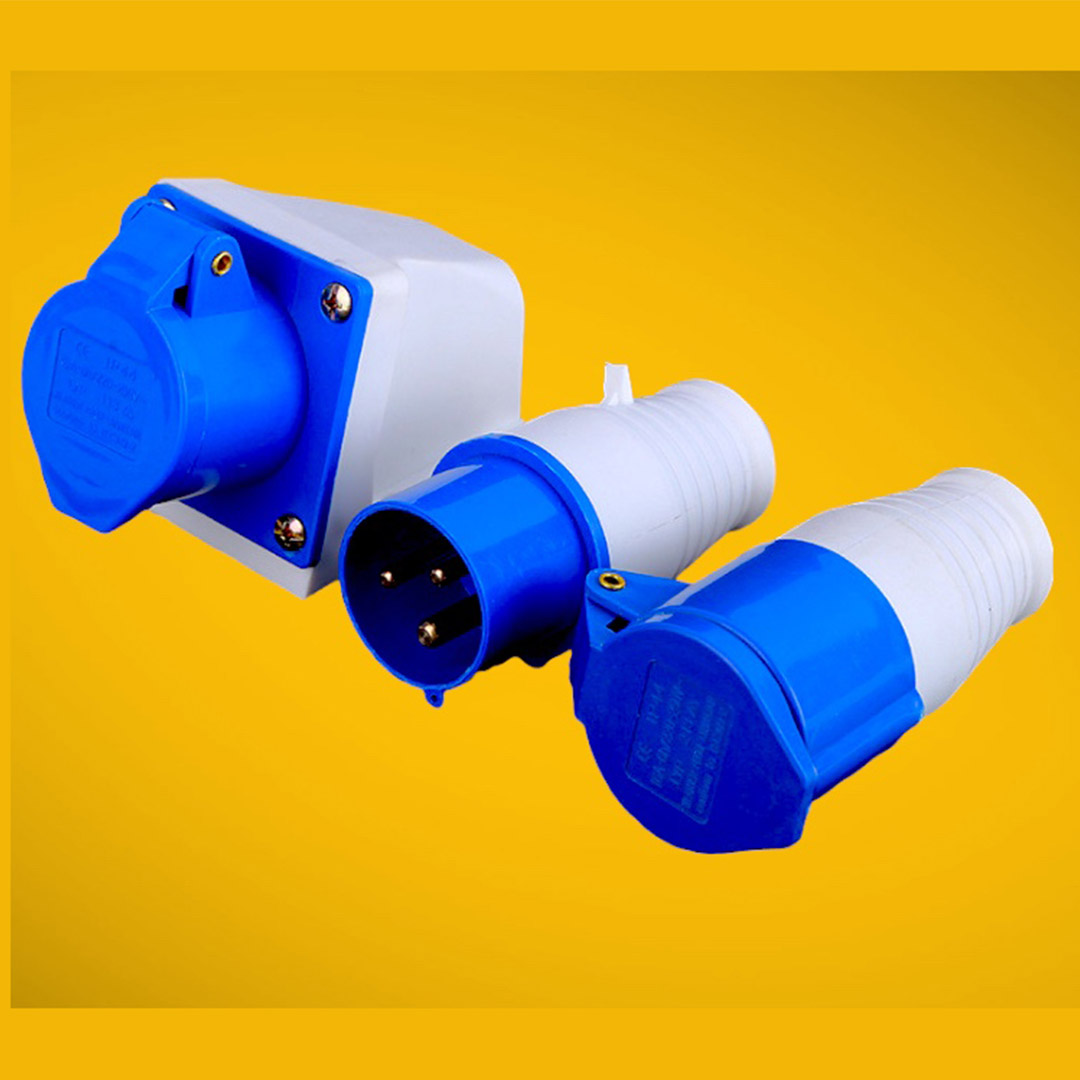 Industrial Male Female Plug Sockets 3x32A Set Price in Dhaka - Safestallbd
