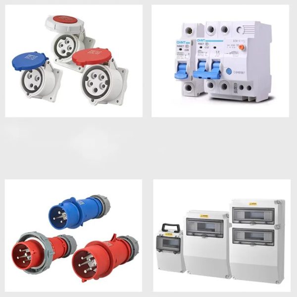Waterproof industrial socket box with temporary power supply box outdoor portable repair plastic site temporary switch box-02